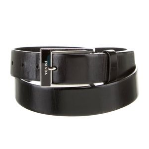 Mens Prada Leather Belt